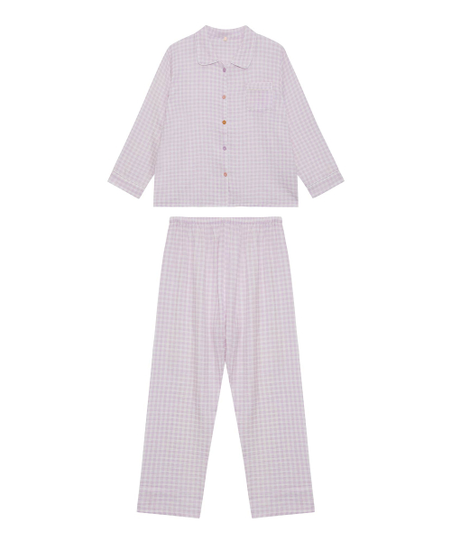Pastel Check Pajamas Set (4colors)