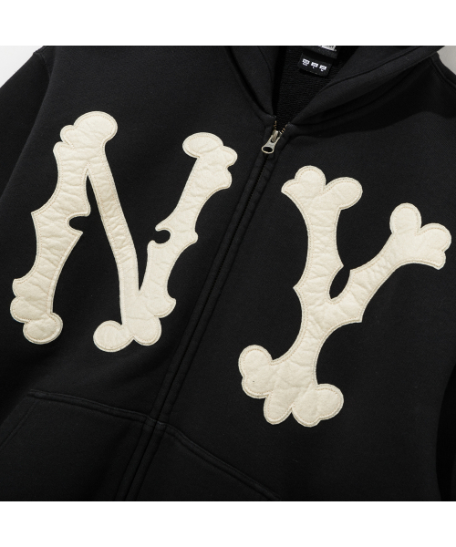 Худи на молнии MLB Cooperstown NY Yankees Highlanders Black