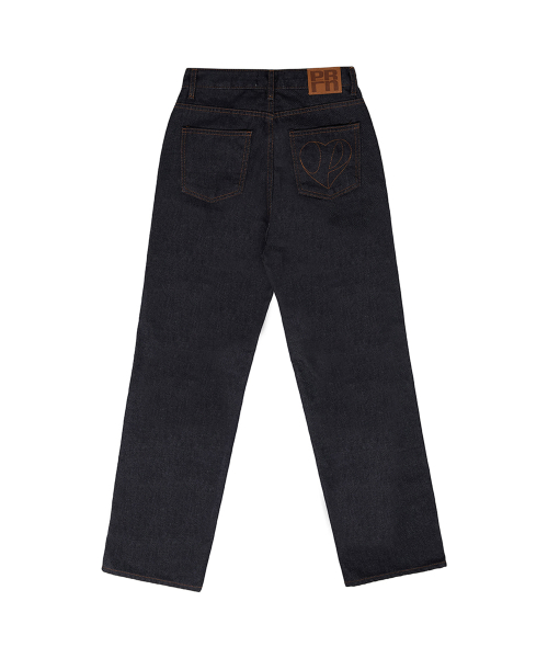 ESSENTIAL SEMI WIDE JEANS-INDIGO BLUE
