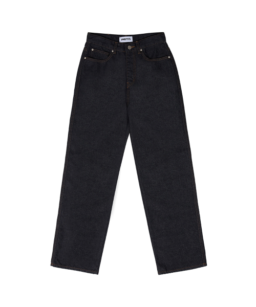 ESSENTIAL SEMI WIDE JEANS-INDIGO BLUE
