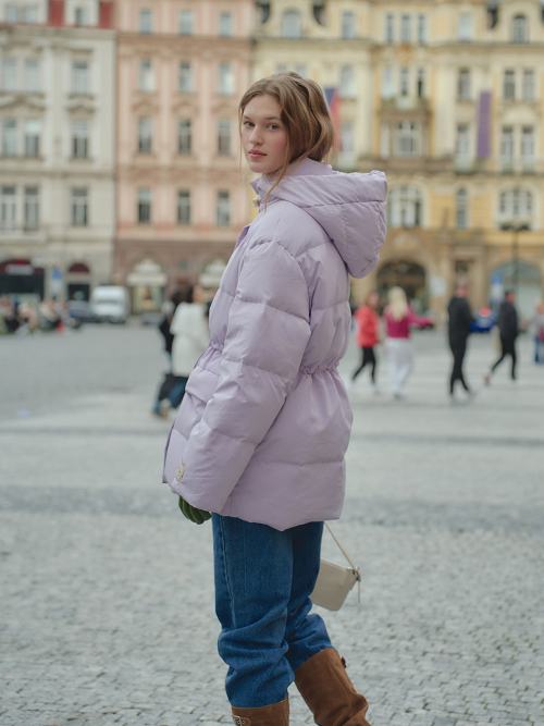 Полупуховик RABI Duck Half Padding_LILAC