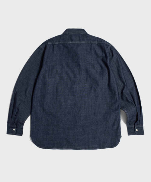Blue Chambray Work Shirt KR Ver. Dark Indigo