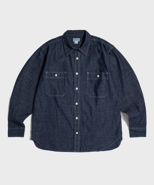 Blue Chambray Work Shirt KR Ver. Dark Indigo