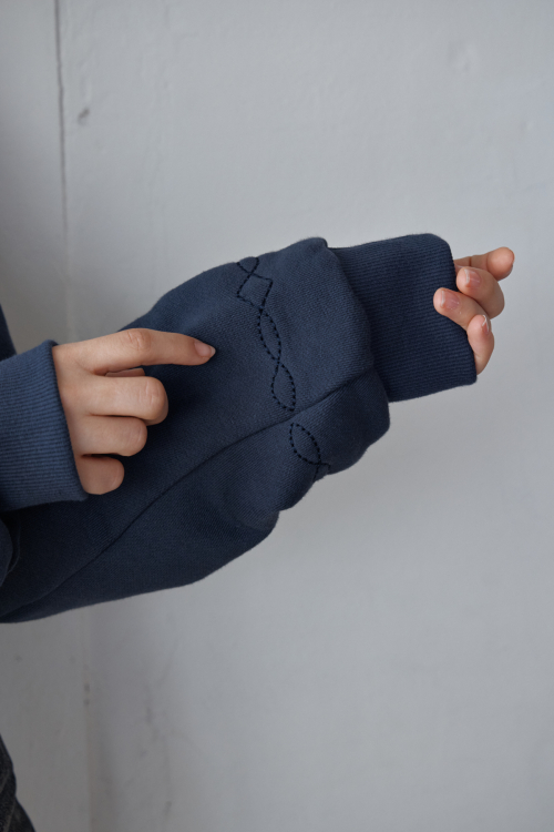 Western Bold Stitch худи-молния — Navy