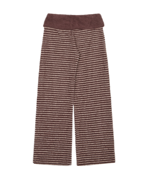 L21 COZY PLUFFY KNIT PANTS(BROWN CAMO)