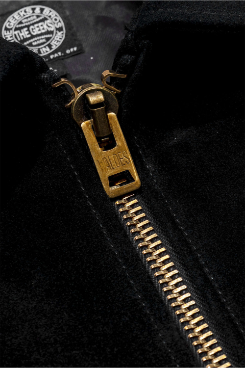 Police patrol jacket - Black leather