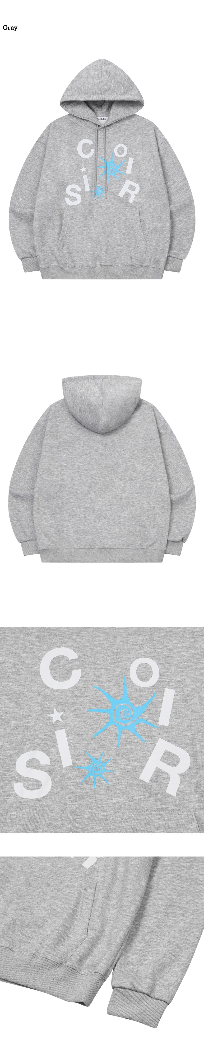 LOGO HOODIE TEE UNISEX - 2 COLORS BLACK