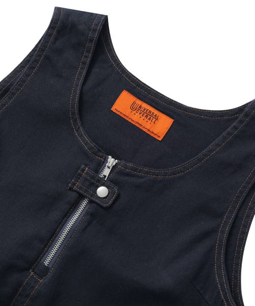 UTILITY POCKET OVERALL SKIRT NAVY