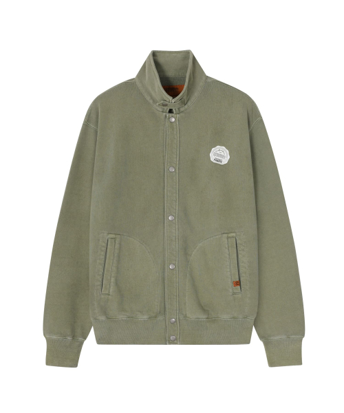 SNAP SWEAT CARDIGAN OLIVE KHAKI