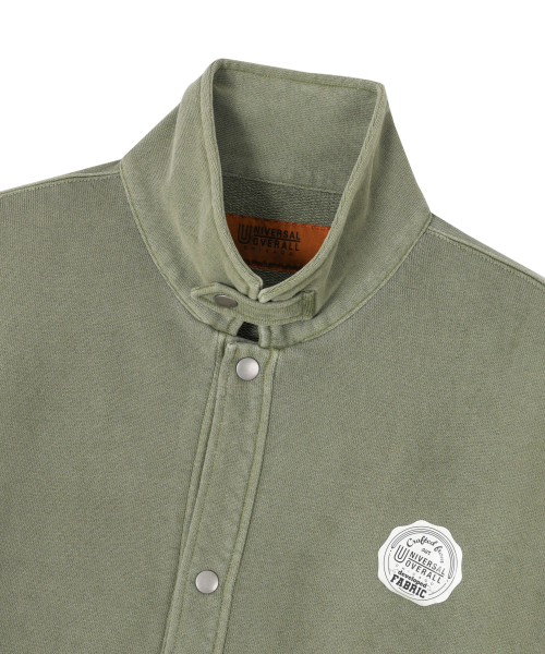 SNAP SWEAT CARDIGAN OLIVE KHAKI