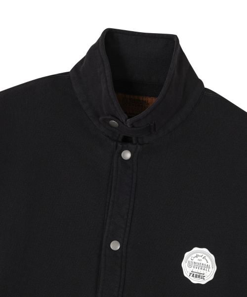 SNAP SWEAT CARDIGAN VINTAGE BLACK