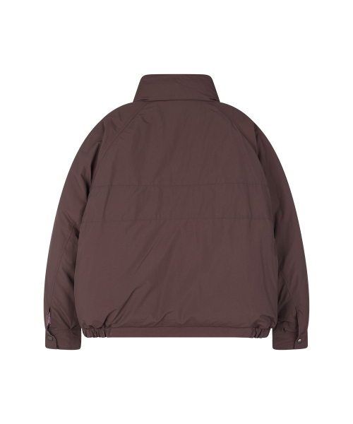 CHECK REVERSIBLE DOWN PUFFER PURPLE