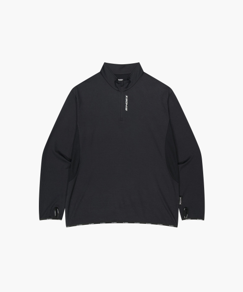 Вафельная кофта на молнии Assist Performance (Black)
