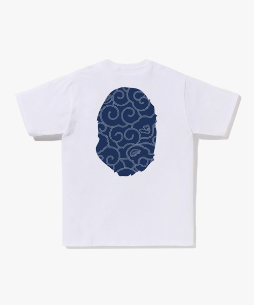 Japanese Cloud камуфляж Big Ape Head футболка(M) WHITE