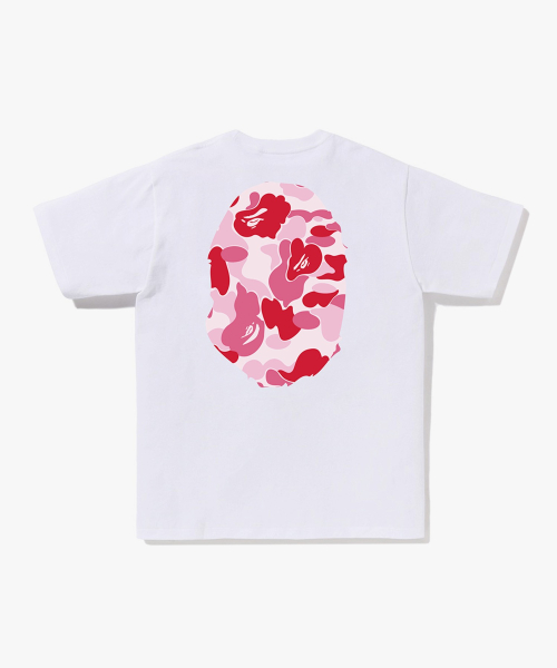 ABC камуфляж Big Ape Head футболка(M) WHITE/PINK