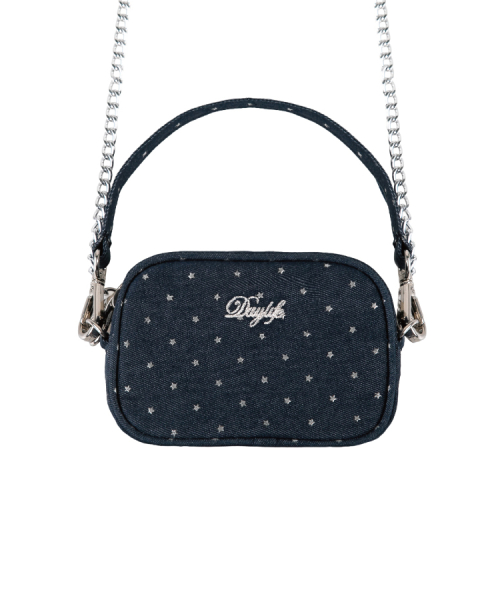 SQUARE MINI CROSS BAG (DENIM)