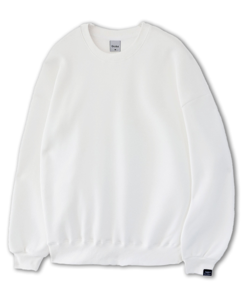 Свитшот D16 (на флисе) стандартный базовый, White Melange