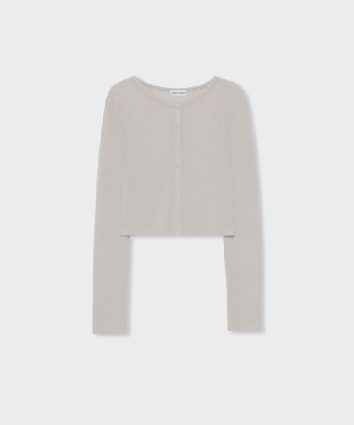 Женский легкий кардиган под лен [Light Warm Grey]