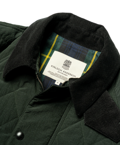 RIPSTOP DIAMOND QUILTED HUNTING JACKET (D/GREEN)