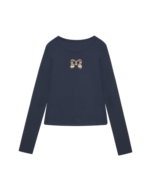 SYMBOL PATCH WAFFLE T темно-синий
