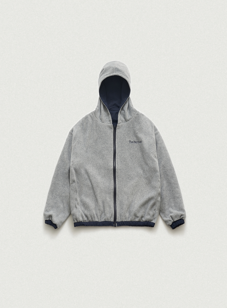 더바넷(THEBARNNET) Snuggle Reversible Hooded Jacket_Navy - 사이즈