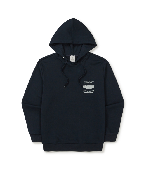Худи с флоковым лого-принтом (S25FMFHD62) Dark Navy