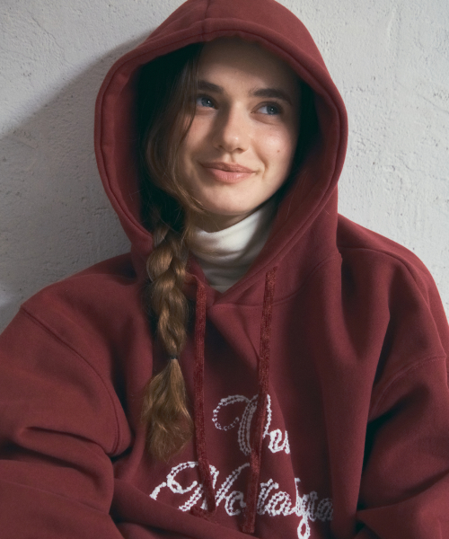 Petal Boucle худи Set-up_Tomato Brick(O25-SET01)