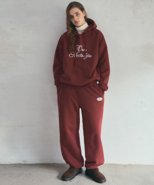 Petal Boucle худи Set-up_Tomato Brick(O25-SET01)