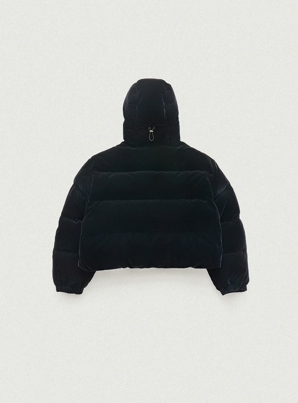 더바넷(THEBARNNET) Little Black Velvet Goose Puffer Jacket 