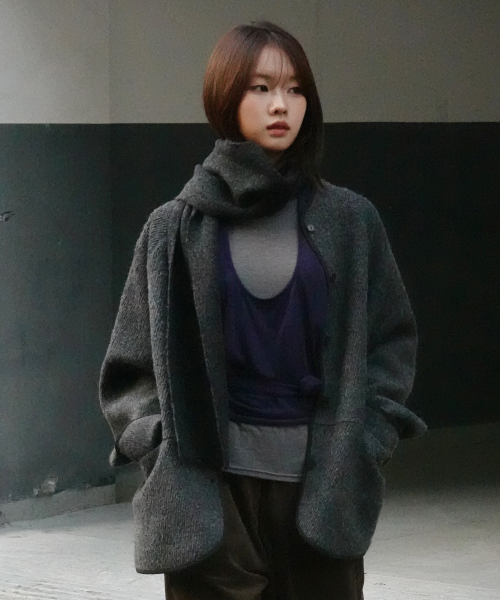 Layered halterneck (Blue)