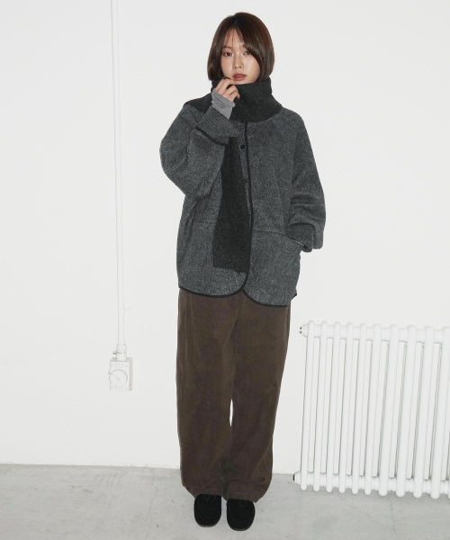 Curved Balloon Corduroy брюки (Brown)