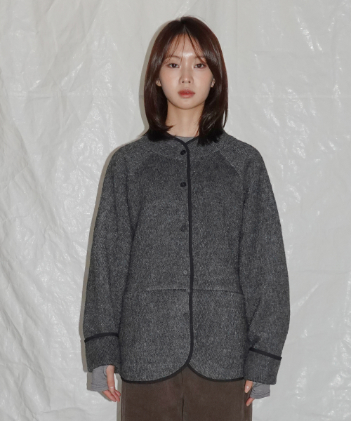 Retro Wool Boucle Cropped жакет