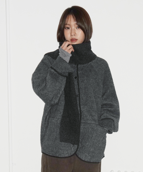 Retro Wool Boucle Cropped жакет