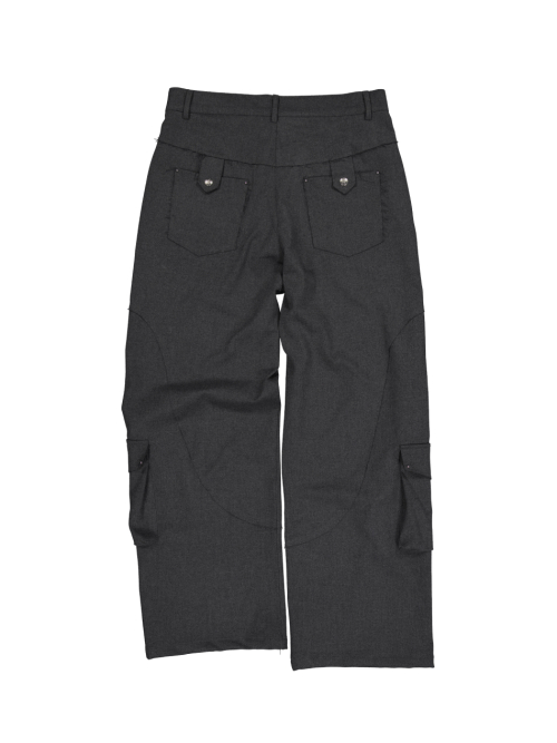 WESTERN STUDDED SLACKS / угольный
