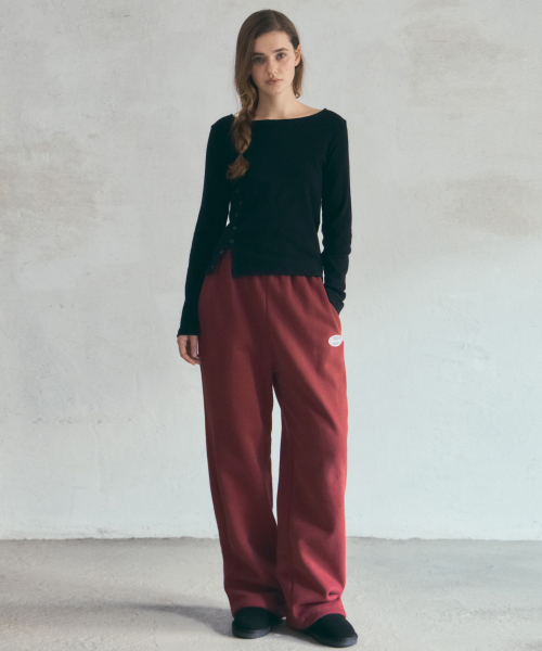 Petal Boucle Sweat Pants_Tomato Brick(O25-PT16)