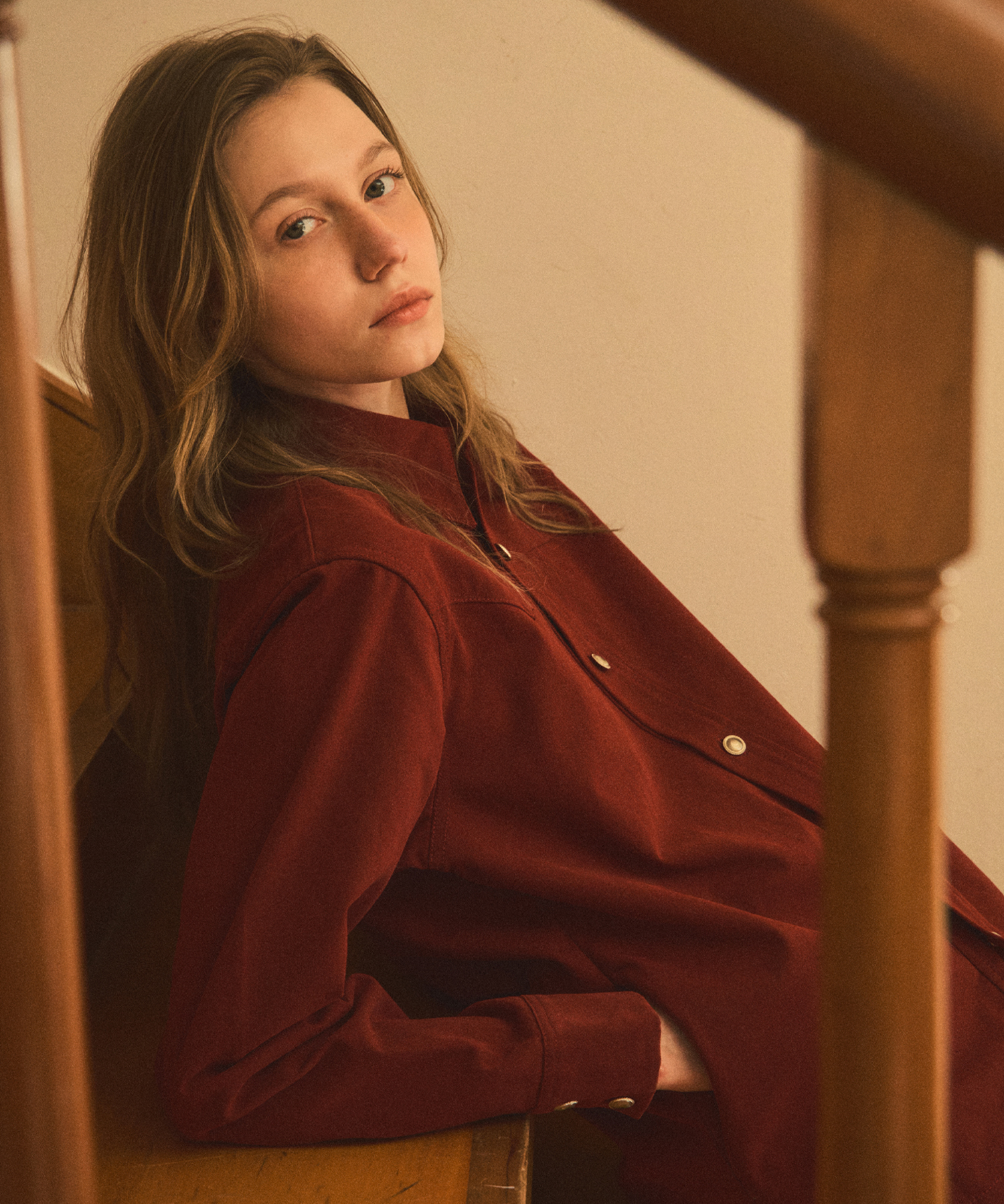 western pitch shirt_Burgundy