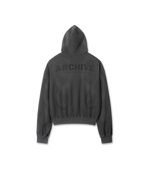Archive Waffle Hood молния-Up