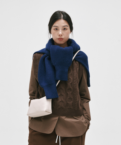 CASHMERE шерстяной ARAN VEST_3color