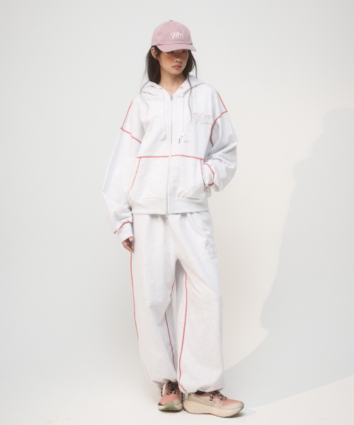 Худи на молнии NM с аппликацией, 2 colors