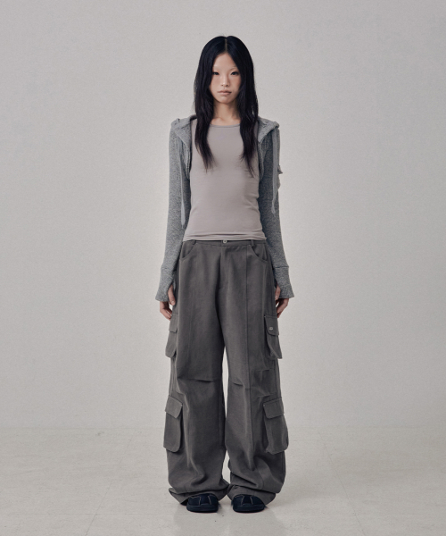 Knit Hoodie Bolero кардиган / Grey
