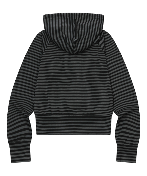 Худи на молнии в полоску с мини-сердечком (2 colors)