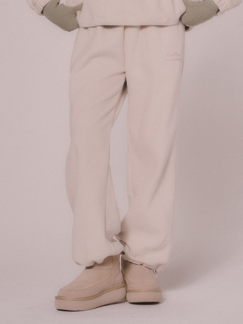 Двусторонние флисовые брюки (Light Beige)