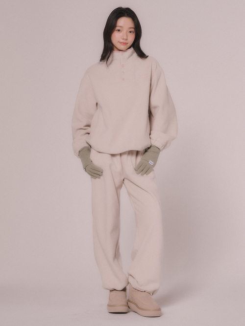 Двусторонние флисовые брюки (Light Beige)