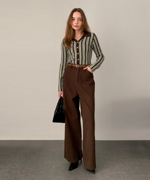 Peach Cotton Wide брюки (3colors)