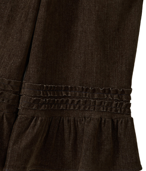Ruffled Wide Crop брюки