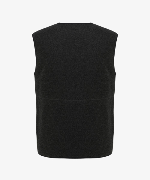 Шерстяной флисовый жилет Vermo NV4FR59A CHARCOAL