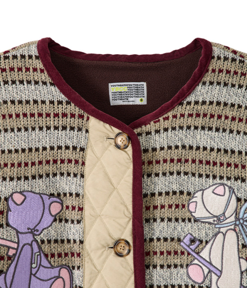 Knit стёганый Fleece Jumper