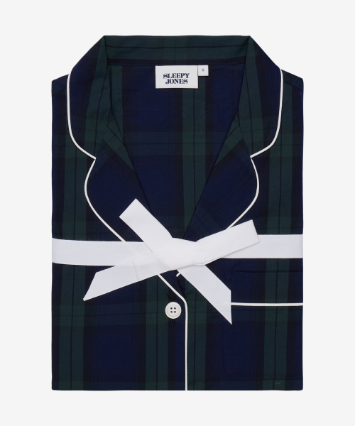 SET Sleepy Jones Марина Пижама — Black Watch Poplin FH25WS007F1531960