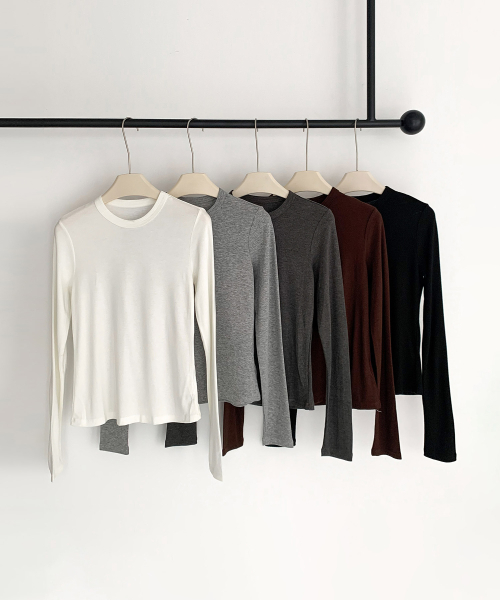 Basic Stitch Round T-Shirt (5colors)