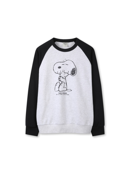 Свитшот унисекс [Peanuts] из махрового трикотажа MSG1TR3902